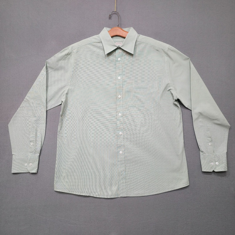 Merona Men's Green Long Sleeve Button Up Shirt Size Large